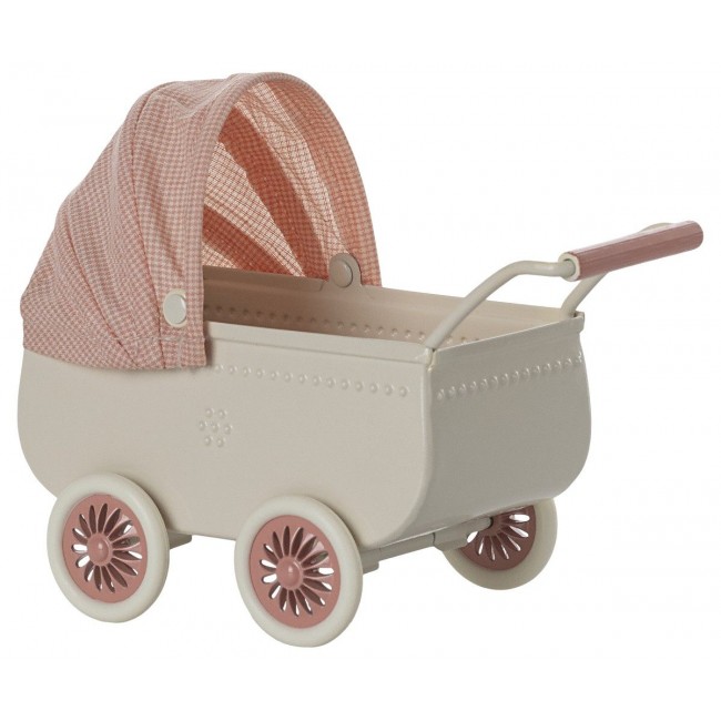 Maileg - Kolica za bebu miša, roze Maileg - Kolica za bebu miša, roze