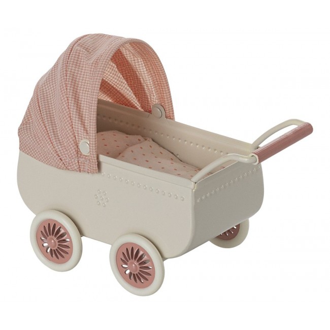 Maileg - Kolica za bebu miša, roze Maileg - Kolica za bebu miša, roze
