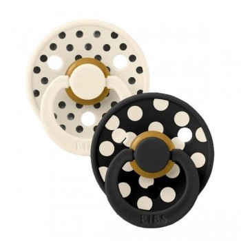 BIBS -   Studio collection Polka dots, Black & Ivory