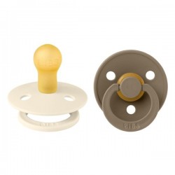 BIBS - dude Ivory & Dark oak BIBS - dude Ivory & Dark oak