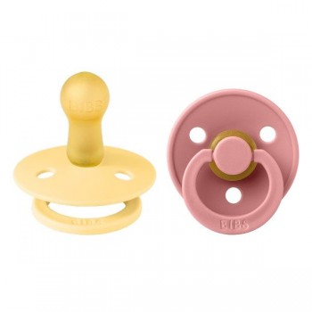 Bibs - Pale Butter & Dusty Pink dude Bibs - Pale Butter & Dusty Pink dude