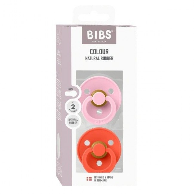 BIBS - dude Baby pink & Tango BIBS - dude Baby pink & Tango