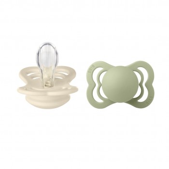 Bibs - Supreme silicone Sage & Ivory dude Bibs - Supreme silicone Sage & Ivory dude