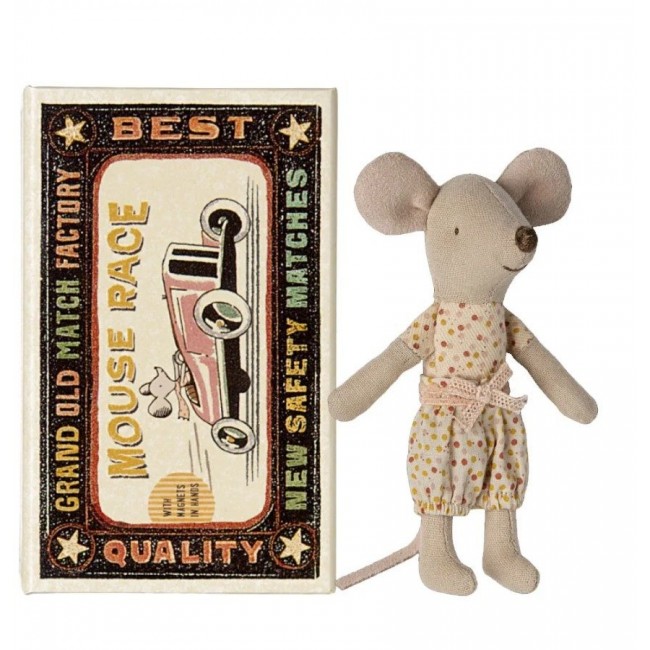 Maileg - Mišica mlađa sestra u kutiji šibica