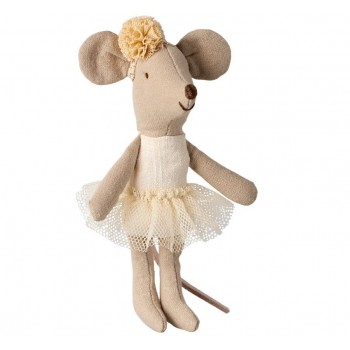 Maileg - Mišica mlađa sestra u beloj haljini Maileg - Mišica mlađa sestra u beloj haljini