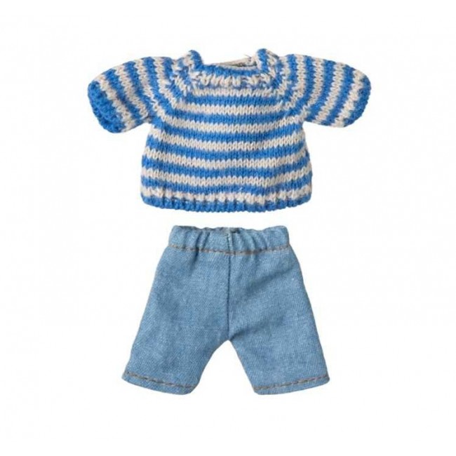 Maileg - Komplet pleteni džemper i pantalone za miša starijeg brata Maileg - Komplet pleteni džemper i pantalone za miša starijeg brata