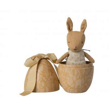 Maileg -  Uskršnje jaje malo i zeka, žuto