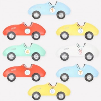 Meri Meri - Kartonski tanjiri Trkačka kola Meri Meri - Kartonski tanjiri Trkačka kola