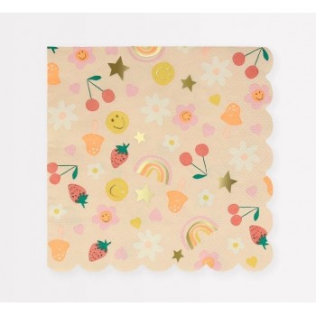 Meri Meri - Papirne salvete Happy face Meri Meri - Papirne salvete Happy face