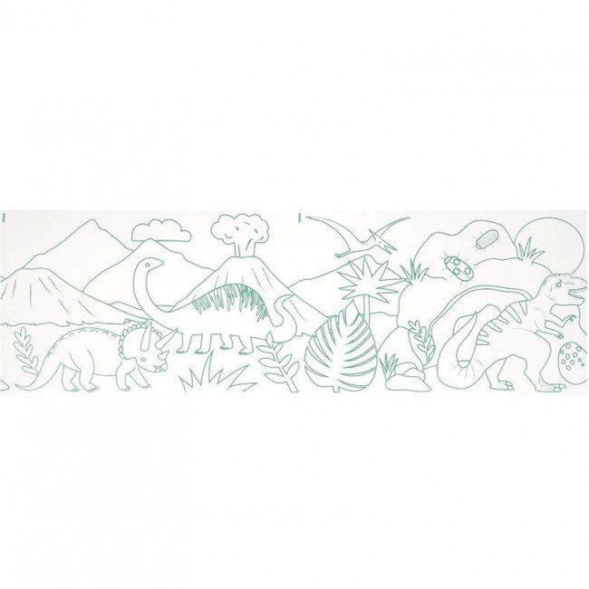 Meri Meri - Poster za bojenje sa bojicama dinosaurus