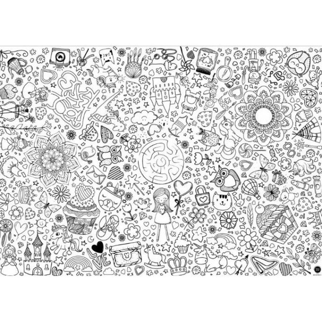 JEKA - Papirni stolnjak za bojenje Fantazija JEKA - Papirni stolnjak za bojenje Fantazija