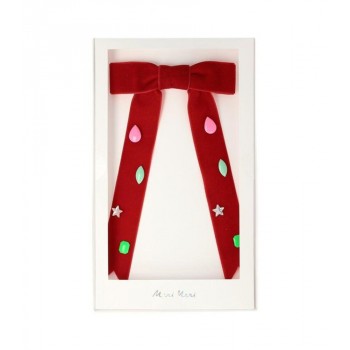 Meri Meri - Šnala za kosu crvena mašna