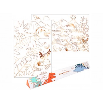 Meri Meri - Posteri za bojenje dinosaurus Meri Meri - Posteri za bojenje dinosaurus