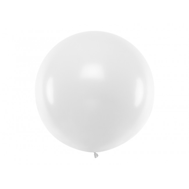 Party Deco - Beli okrugli balon