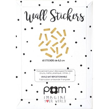 Pom - Stikeri za zid zlatne crtice Pom - Stikeri za zid zlatne crtice