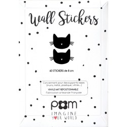 Pom - Stikeri za zid crne mace Pom - Stikeri za zid crne mace