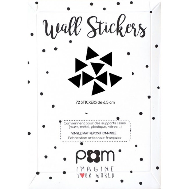 Pom - Crni trouglići stikeri za zid