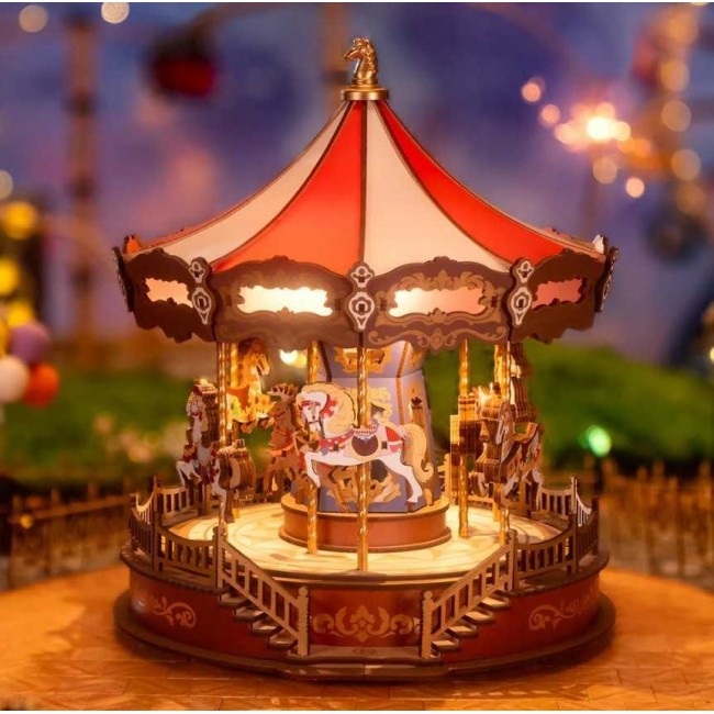 Robotime - Classic Carousel, 3D slagalica