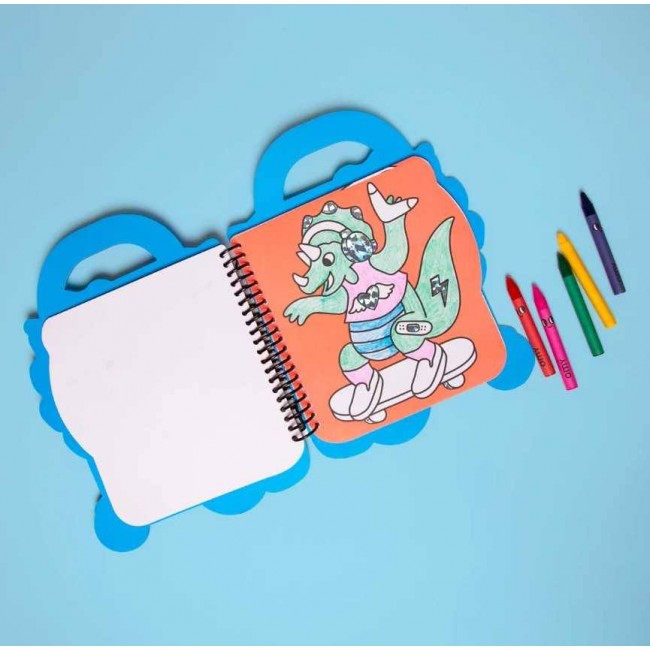 OMY - Bojanka sa nalepnicama i bojicama Dino