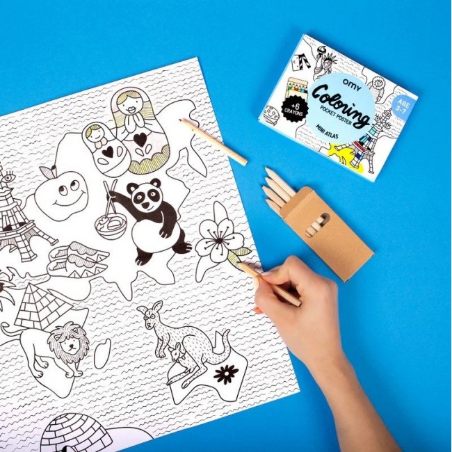 OMY - Džepna bojanka Mini atlas