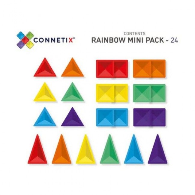Connetix - Rainbow Mini Pack 24 dela