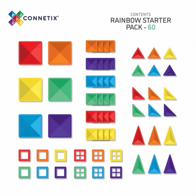 Connetix - Rainbow Starter pack 60 dela Connetix - Rainbow Starter pack 60 dela