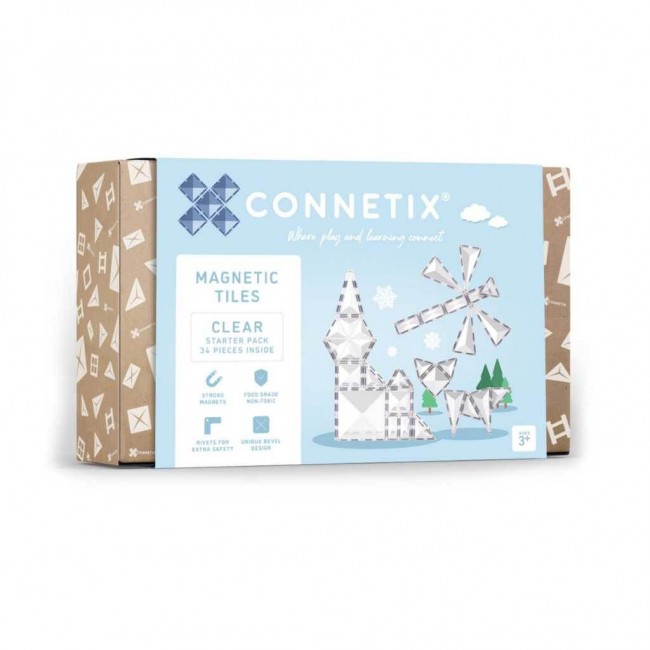 Connetix - Clear pack 34 dela Connetix - Clear pack 34 dela