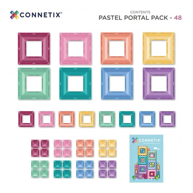 Connetix - Pastel portal 48 delova Connetix - Pastel portal 48 delova