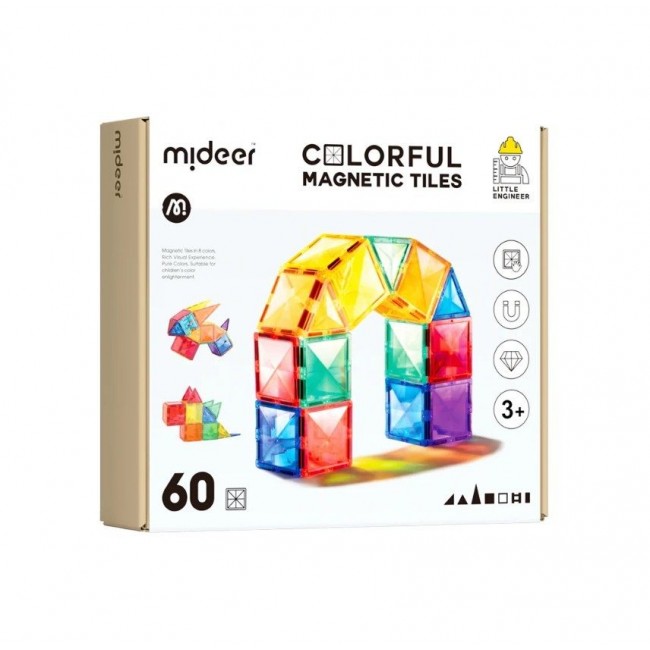 Mideer - Magnetne pločice 60 delova Mideer - Magnetne pločice 60 delova