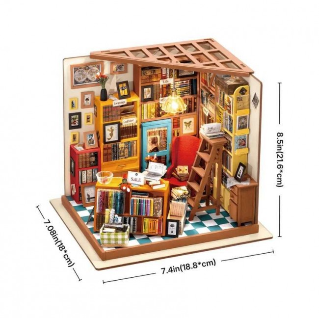 Robotime - Sam's Study Library, 3D slagalica Robotime - Sam's Study Library, 3D slagalica