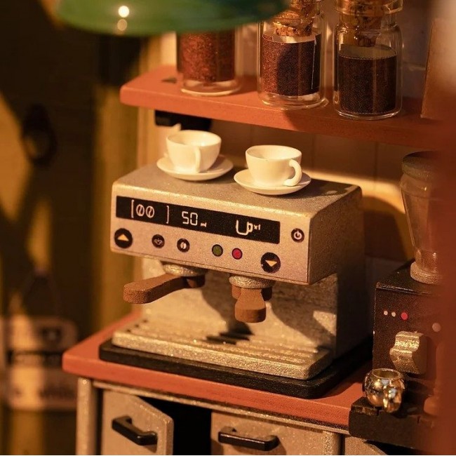 Robotime - Slow life cafe, 3D slagalica Robotime - Slow life cafe, 3D slagalica