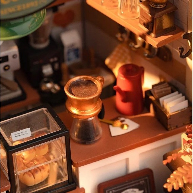 Robotime - Slow life cafe, 3D slagalica Robotime - Slow life cafe, 3D slagalica