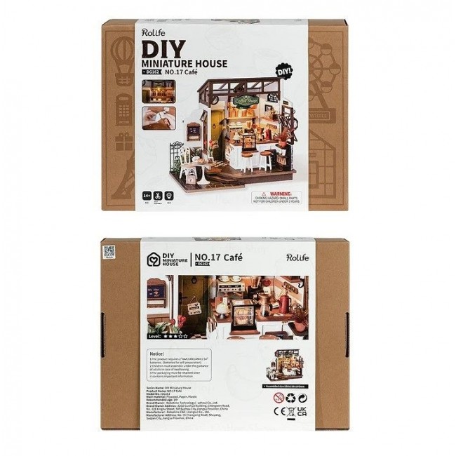 Robotime - Slow life cafe, 3D slagalica Robotime - Slow life cafe, 3D slagalica