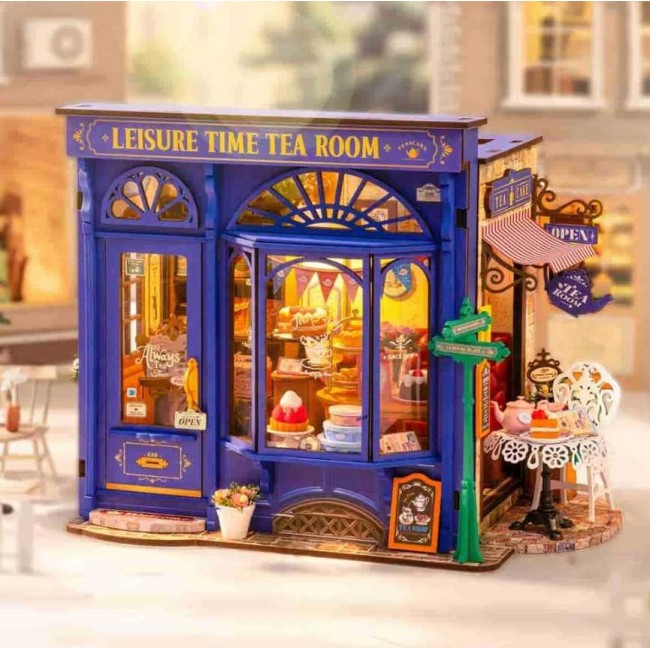 Robotime - Leisure Time Tea Room, 3D slagalica