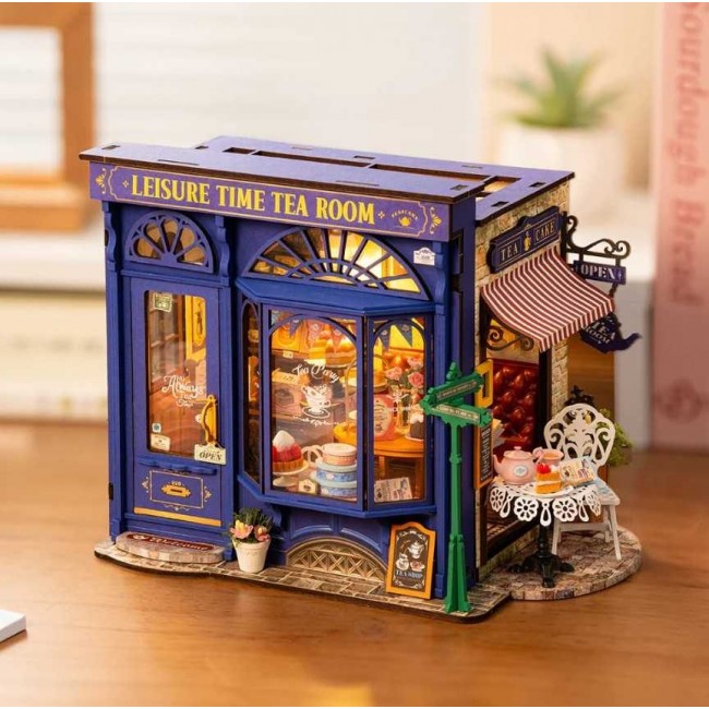 Robotime - Leisure Time Tea Room, 3D slagalica