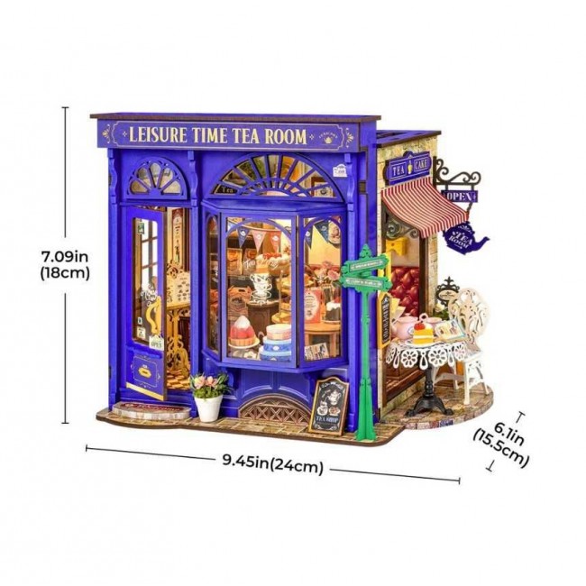 Robotime - Leisure Time Tea Room, 3D slagalica