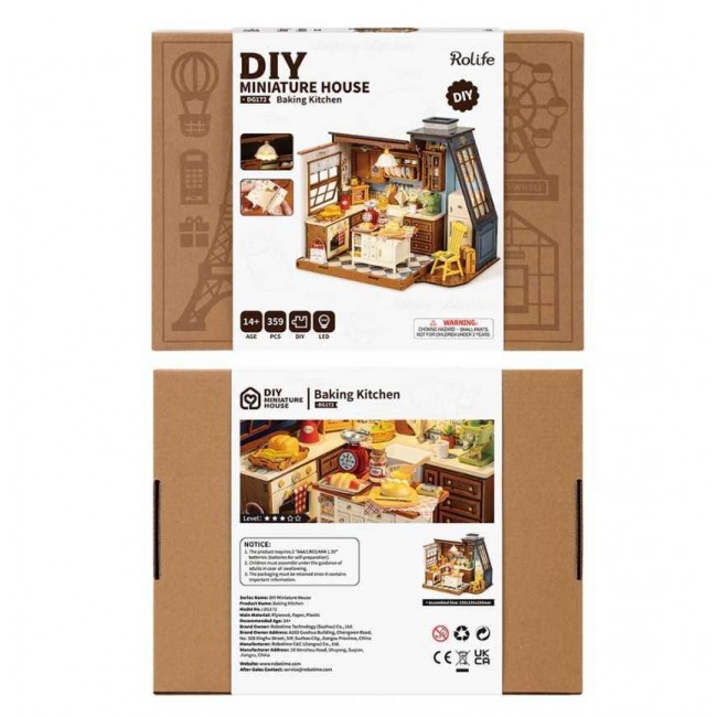 Robotime - Baking Kitchen, 3D slagalica