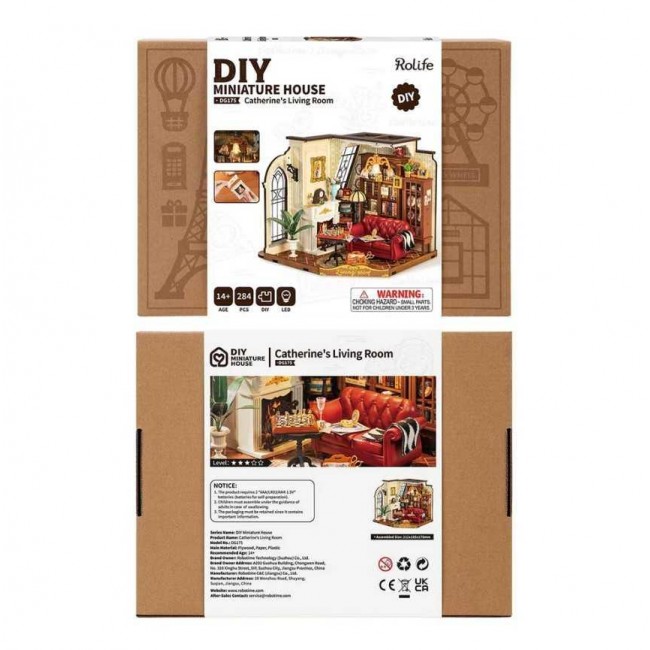 Robotime - Catherine's Living Room, 3D slagalica Robotime - Catherine's Living Room, 3D slagalica