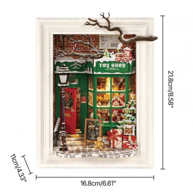Robotime - Santa's Toy Shop, 3D slagalica Robotime - Santa's Toy Shop, 3D slagalica