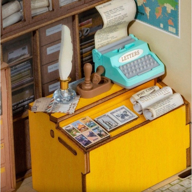 Robotime - Century Post Office, 3D slagalica