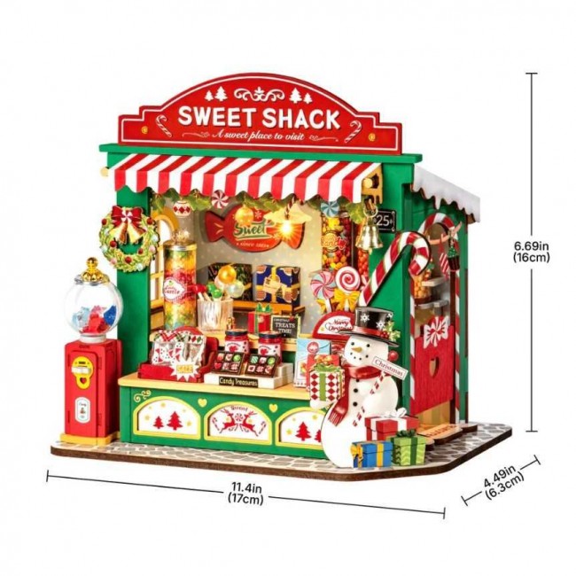 Robotime - Christmas Candy Stand, 3D slagalica