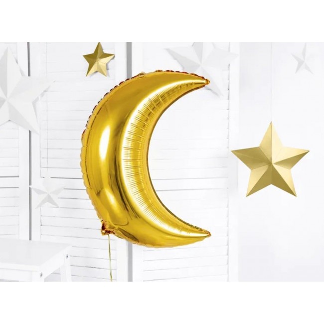 Party Deco - Balon mesec zlatni Party Deco - Balon mesec zlatni