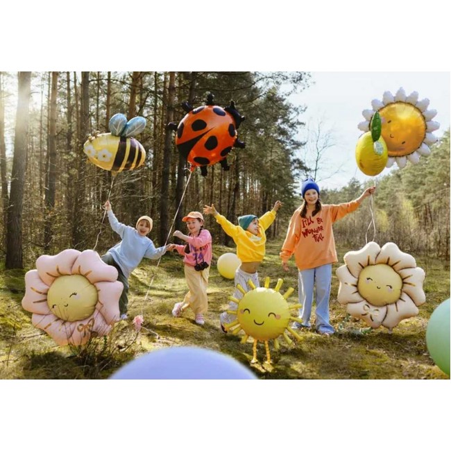 Party Deco - Balon cvet rozi