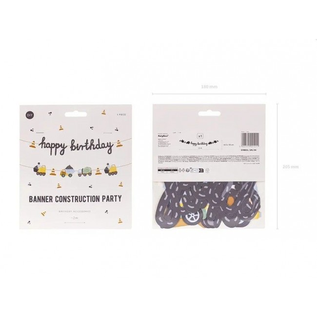 Party Deco - Baner vozila, Srećan rođendan
