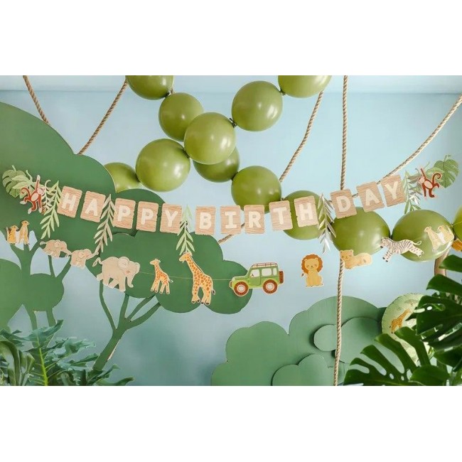 Party Deco - Baner srećan rođendan safari Party Deco - Baner srećan rođendan safari