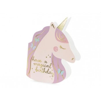 Party Deco - Čestitka jednorog