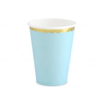 Party Deco - Čaše svetlo plave