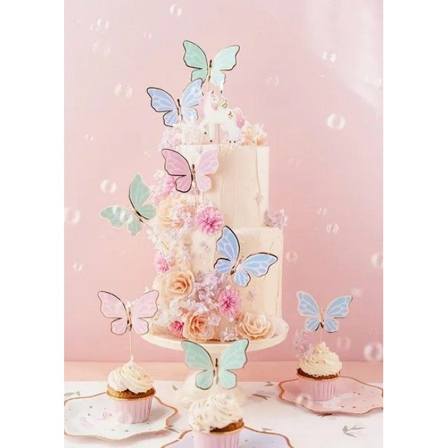 Party Deco - Toperi za tortu leptir