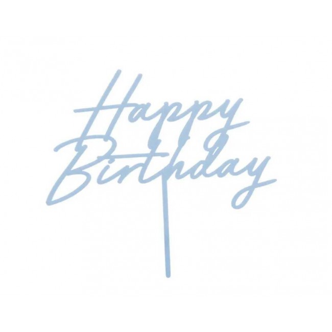 Party Deco - Toper Happy Birthday plavi