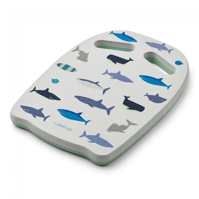 Liewood - Daska za plivanje Shark/Dove blue